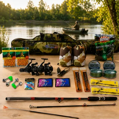 Набір риболовний №20 "На крокодила!" 27в1 , вудлище спінінгове 210 см (2025)