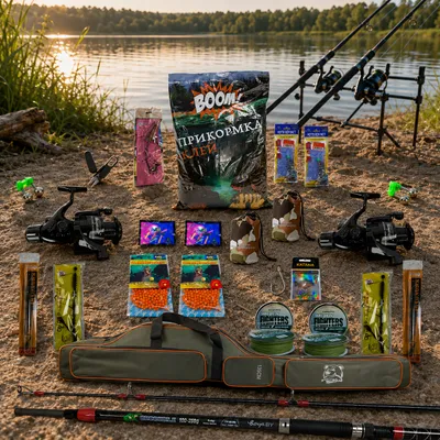 Набір риболовний №22 Carp 27в1, котушками Cobra, чохлом 135 см і снастями, з 2 вудилищами Crocodile 180см (2025)